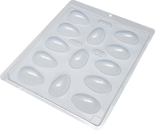 Forma Simples de Acetato Ovo 20g Liso 68 BWB Rizzo Confeitaria