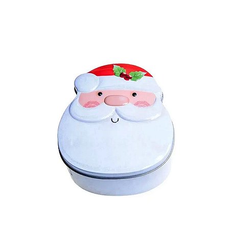 Lata de Metal Decorativa Noel - 13cm - 1 unidade - Cromus - Rizzo