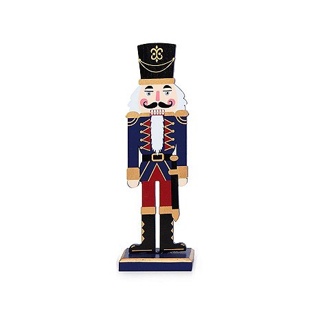 Quebra Nozes de Madeira com Bainha - Azul e Vermelho- 30cm - 1 unidade - Cromus - Rizzo