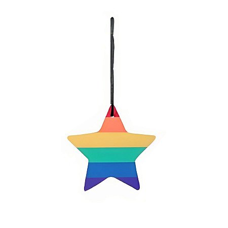 Enfeite para Pendurar Estrela LGBT - 10cm - 1 unidade - Cromus - Rizzo