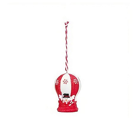 Enfeite para Pendurar Balão com Boneco de Neve - 8cm - 1 unidade - Cromus - Rizzo