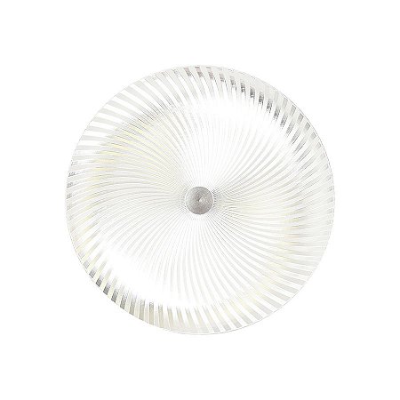Sousplat Espiral Prata - 33cm - 1 unidade - Cromus - Rizzo