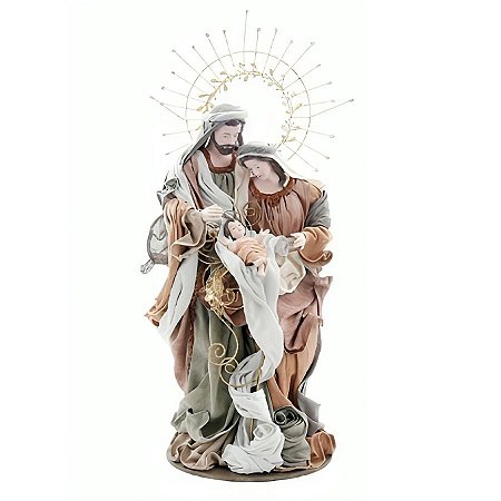 Sagrada Família Auréola Roupas em Tecido - 78cm - 1 unidade - Cromus - Rizzo