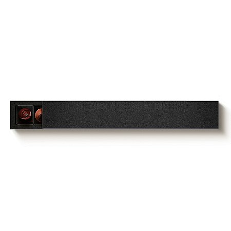 Caixa 10 Doces Retangular Preto com Luva - 10 unidades - 39x6x4cm - Cromus Profissional