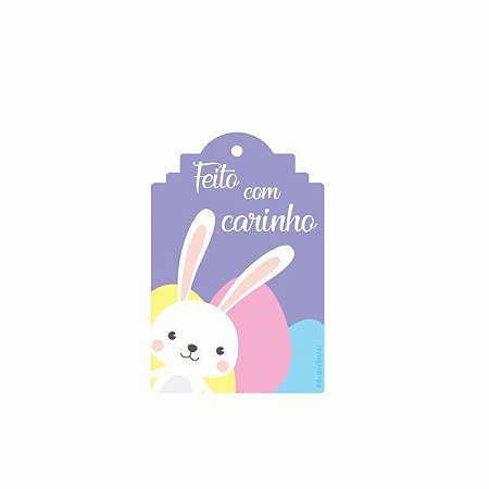 Tag Decorativa Feito com Carinho com 12 un. Duster Festas Rizzo Confeitaria