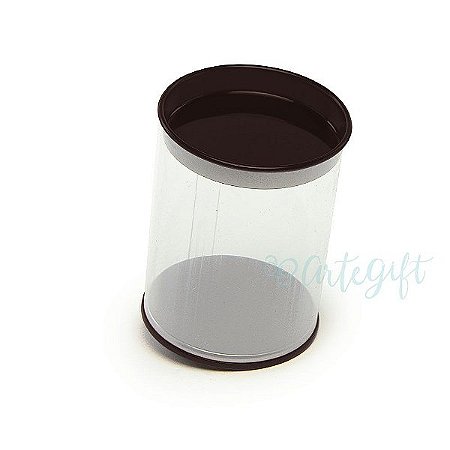 Tubo Lata Preto - 8,5 x 6,3cm - 6un - Artegift - Rizzo