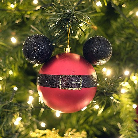 Kit Bolas Roupa Mickey  10cm - 02 unidades Natal Disney - Cromus - Rizzo