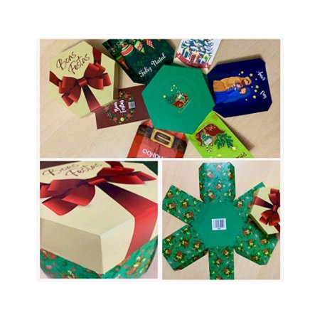 Caixa Explosão Simbolos de Natal Ref.1925 com 2 unid. - Erika Melkot Rizzo Confeitaria