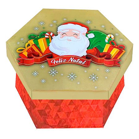 Caixa Explosão Noel Feliz Natal Ref.1941 com 2 unid. - Erika Melkot Rizzo Confeitaria