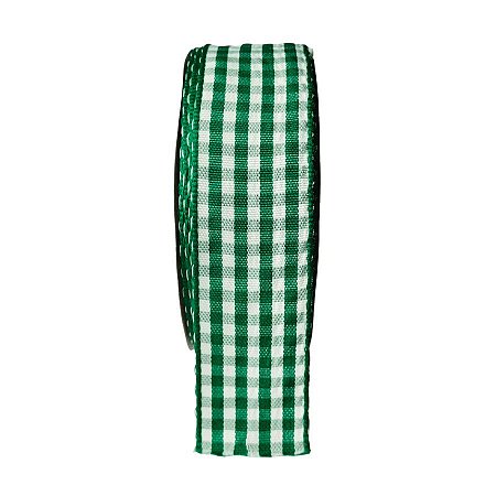 Fita Xadrez Verde Bandeira - Ref. 7806/29P - 10m x 35mm  - 1 unidade - Rizzo