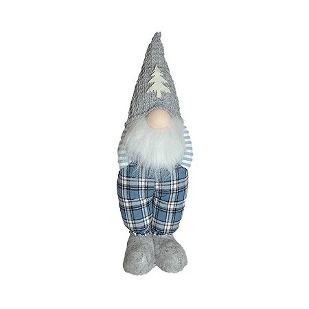 Papai Noel Decorativo em Pé - Azul - 45cm - 1 unidade - Rizzo