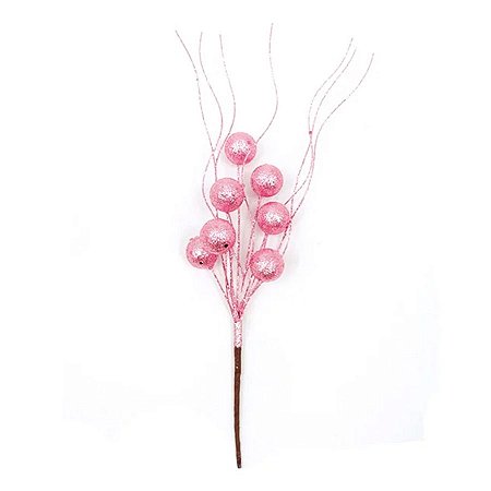 Galho Decorativo - Rose - 45cm - 1 unidade - Rizzo