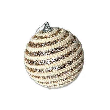 Bola de Natal Decorada - 10cm - 3 unidades - Rizzo