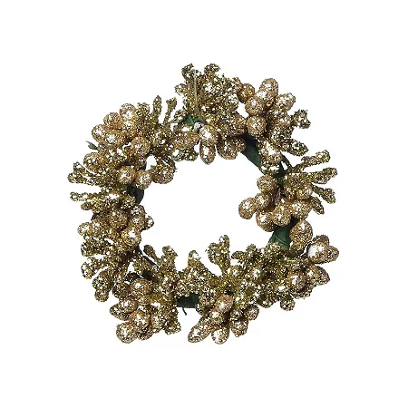 Mini Guirlanda Ouro Glitter G - 01 unidade - Cromus Natal - Rizzo