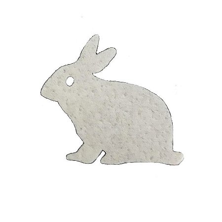 Papel Arroz Comestível Coelho Branco Sentado Mod.14 Amo Confeitaria Rizzo Confeitaria