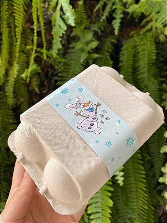 Tiras de Páscoa Boneco de Neve  Feliz Páscoa para Embalagens com 5un. Rizzo Confeitaria