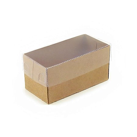 Caixa Transparente de Acetato Kraft - Ref.CH-11 - 8X4X3 - 20 unidades - CAC