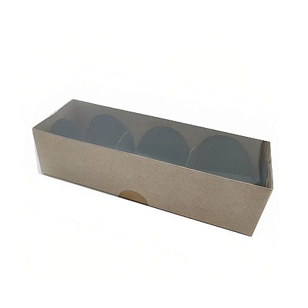 Caixa Transparente de Acetato Kraft - Ref.CH-15 - 12X4X3,5 - 20 unidades - CAC