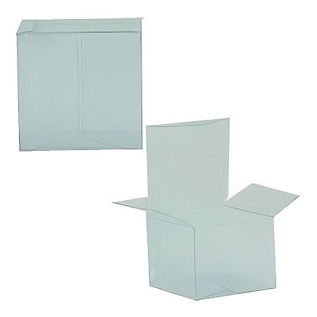 Caixa Transparente de Acetato Ref.M-00 - 4,5X4,5X3,5cm - 100 unidades - CAC - Rizzo