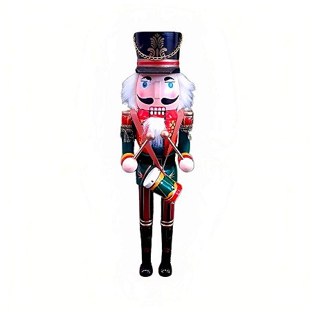 Boneco Soldado Quebra Nozes de Madeira EN031-36 - 37cm - 1 unidade - Global Master - Rizzo