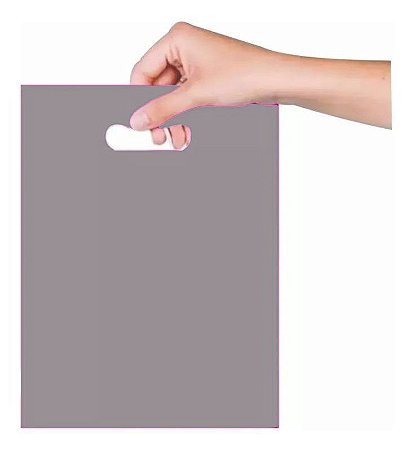 Sacola Boca de Palhaço 30x40 cm - Prata - 25 unidades - Magnatech