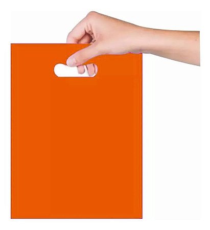 Sacola Boca de Palhaço 30x40 cm - Laranja - 25 unidades - Magnatech