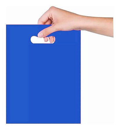 Sacola Boca de Palhaço 16x20 cm - Azul - 25 unidades - Magnatech
