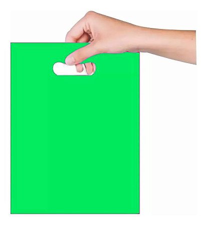 Sacola Boca de Palhaço 16x20 cm - Verde - 25 unidades - Magnatech