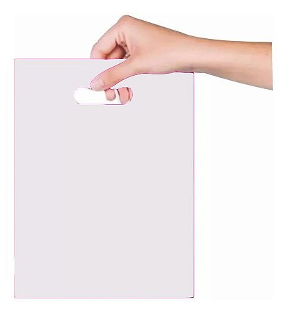 Sacola Boca de Palhaço 20x30 cm - Branca - 25 unidades - Magnatech