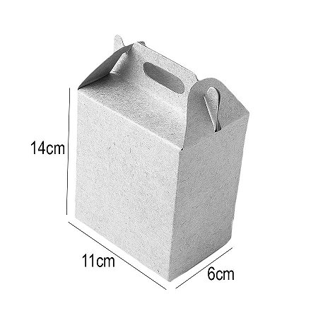 Caixa Sacolinha S2 (14cm x 11cm x 6cm) Dourada 10 unidades Assk Rizzo Embalagens
