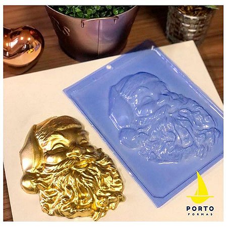 Forma de Acetato Rosto Papai Noel Ref 601 Porto Formas Rizzo Confeitaria