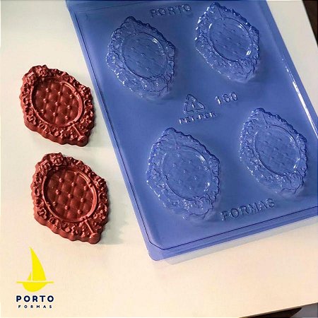 Forma de Acetato Porta Retrato Camafeu Ref 160 Porto Formas  Confeitaria