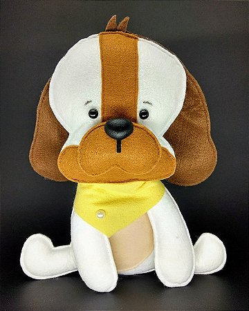 Cachorrinho Fazendinha em Feltro - 01 Unidade - Pé de Pano - Rizzo Festas