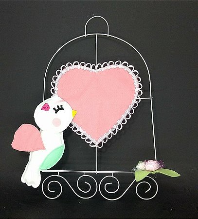 Gaiola Jardim Encantado em Feltro - 01 Unidade - Pé de Pano - Rizzo Festas