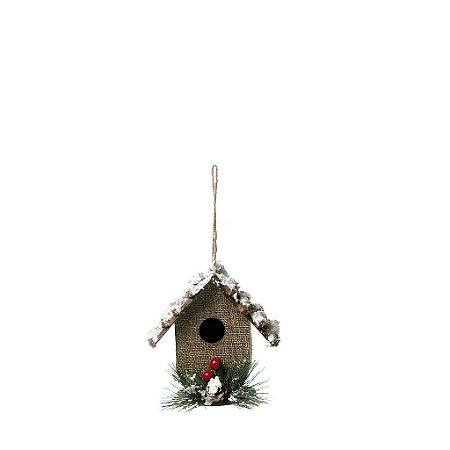 Enfeite para Pendurar Casa Natural 10cm - 01 unidade - Cromus Natal - Rizzo