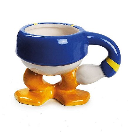 Caneca de Cerâmica Pato Donald 200ml - 01 unidade - Cromus Natal - Rizzo Embalagens
