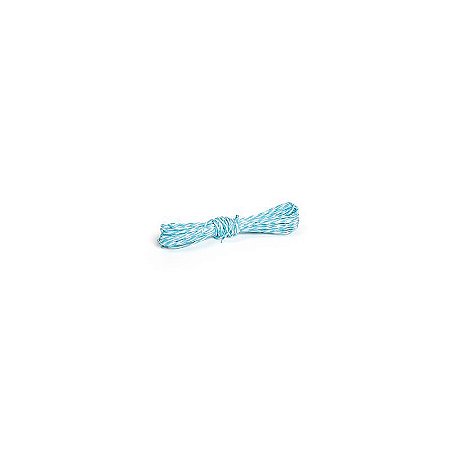 Fio Decorativo Torcido 5 metros Azul Claro e Branco - Cromus Páscoa - Rizzo