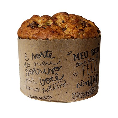 Forma Panetone 500g Frases 2 10un - Ad Embalagens