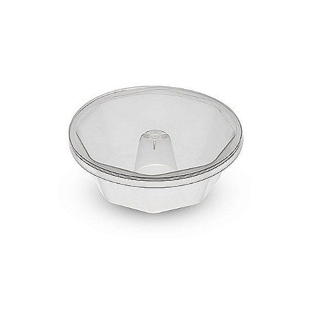 Forma para Pudim G com tampa 6 unidades - Plastilânia