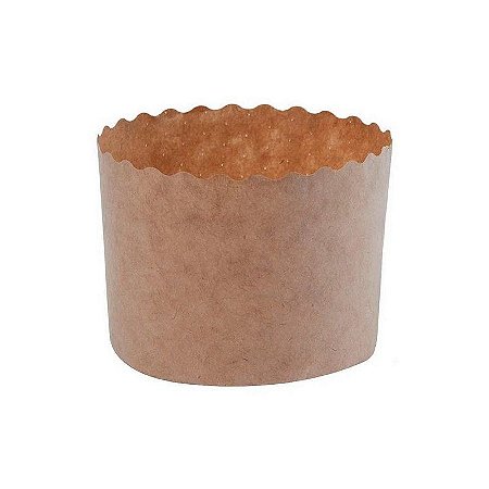 Forma para Panetone Kraft 500 g com 12 un. Ecopack Rizzo Confeitaria