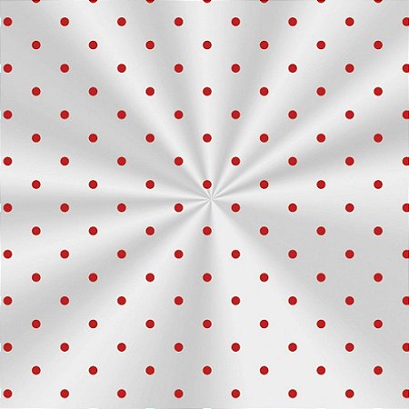 Saco Transparente Decorado - 20x29cm - Poá Vermelho - 100 unidades - Cromus - Rizzo Embalagens