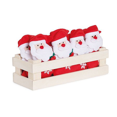 Mini Box Mini Noéis na Meia com Floco de Neve - 12 unidades - Cromus Natal - Rizzo