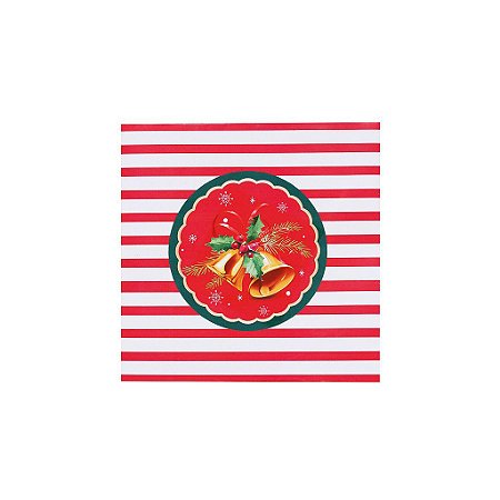 Guardanapo de Papel Natal Sinos Natalinos 32,5cm - 20 folhas - Cromus Natal - Rizzo