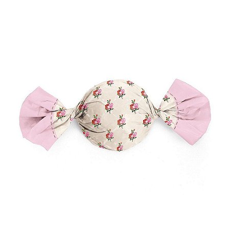 Papel Trufa 14,5x15,5cm - Vita Marfim Rosa - 100 unidades - Cromus