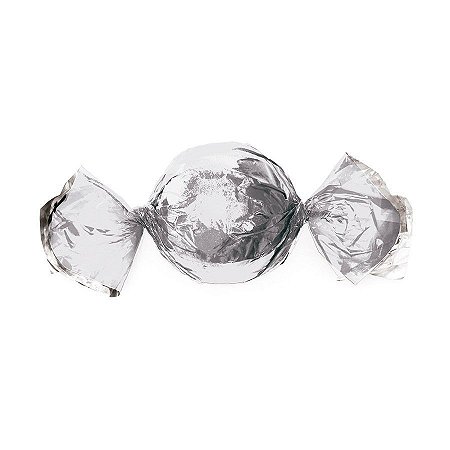 Papel Trufa 14,5x15,5cm - Metalizado Prata - 100 unidades - Cromus