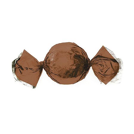 Papel Trufa 14,5x15,5cm - Metalizado Castanho - 100 unidades - Cromus