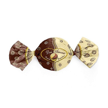 Papel Trufa 14,5x15,5cm - Dois Amores - 100 unidades - Cromus