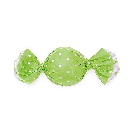 Papel Mini Trufa - 12x12,5cm - Poa Verde Maca - 100 unidades - Cromus - Rizzo Embalagens
