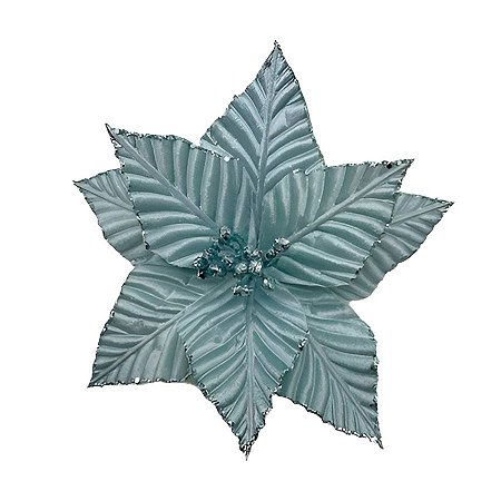 Poinsetia Decorativa de Natal - Verde - 15cm - 1 unidade - Rizzo
