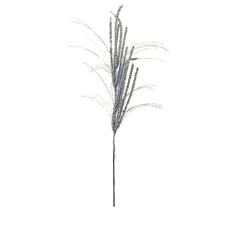 Galho Decorativo de Natal - Prata - 89cm - 1 unidade - Rizzo